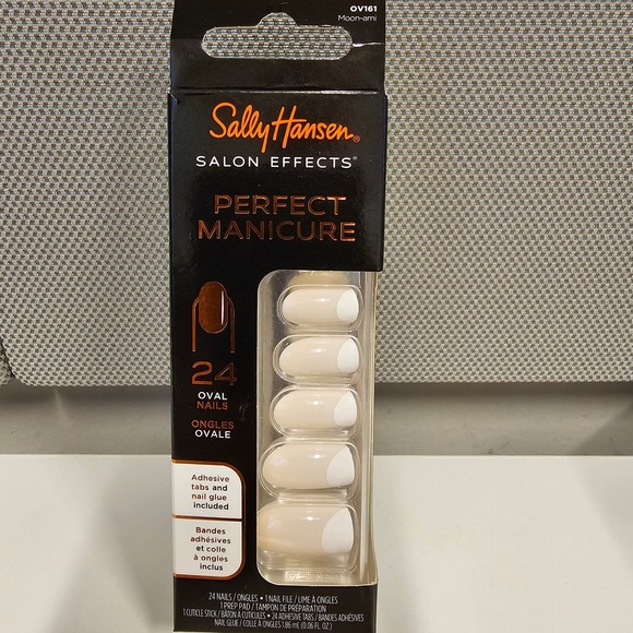 Sally Hansen Salon Effects Perfect Manicure Oval Nails Moon-ami 24 - Picture 1 of 8